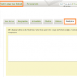 Service Analytics sur votre page d’auteur